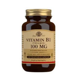 Solgar B1-vitamin 100 mg (Thiamin) - 100 kaplser.