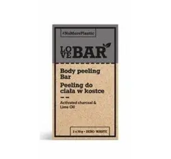 LoveBar Body peeling Bar m. Kul & Lime olie - 60 g.