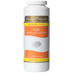 Kalk m. magnesium og D3-vitamin Fitness Pharma - 350 tab.