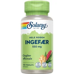 Solaray Ingefær 550 mg  - 100 kapsler