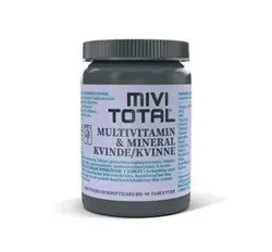 Mivi Total Kvinde multivitamin & mineraler - 90 tab.