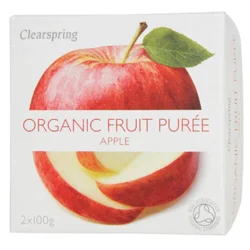 Clearspring Frugtpuré Æble Ø - 200 g.