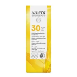 Lavera Sun Cream Anti-Age SPF 30 Sensitiv - 50 ml. (Holdbathed 06-2024)