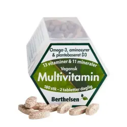 Multivitamin Vegansk Berthelsen - 180 tabletter