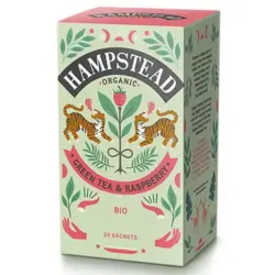 Hampstead Grøn te & Hindbær Økologisk - 20 breve