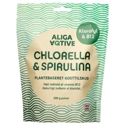 Chlorella & Spirulina pulver - 200 gram
