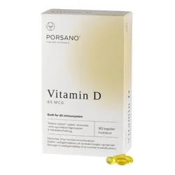 Porsano Vitamin D 95 mcg - 90 kapsler