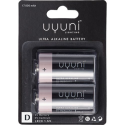D Battery, 1,5V, 17000 mAh, 2-pack
