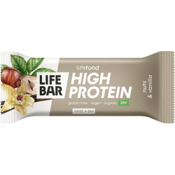 LifeBar Proteinbar m. nødder og vanilje Økologisk - 40 gram