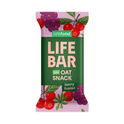 Lifebar Havre Snack Berry Fusion Økologisk - 40 gram