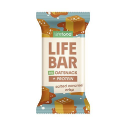 Lifebar Havre Snack Protein Salted Caramel Crisp Økologisk - 40 gram