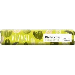 Vivani Mælkechokolade - Pistacie Dubai Style Øko. - 40 gram