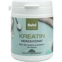 Kreatin monohydrat kapsler - 180 kapsler