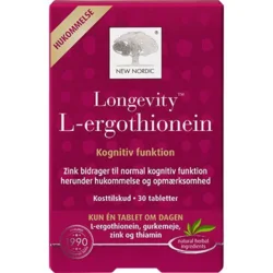 Longevity L-ergothionein - 30 tabletter