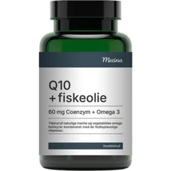 Mezina Q10 + Fiskeolie - 60 kapsler