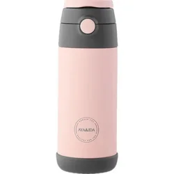 Kids Straw Bottle - Soft Rose- 350 ml.