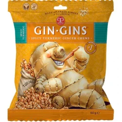 Ginger Chews (Gin Gins) Spicy Turmeric - 60 gram