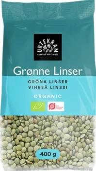 Grønne linser Øko. - 400 gram