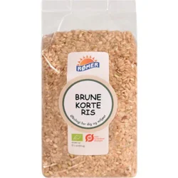 Brune korte ris Øko. - 500 gram