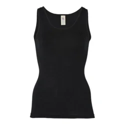 Top, uld/silke, Black, str. 34/36