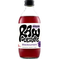 Raw Culture Blackcurrant Kombucha Øko. - 330 ml.