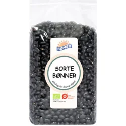 Sorte bønner Øko. - 500 gram