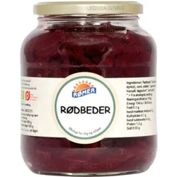 Rødbeder i glas Øko. - 680 gram