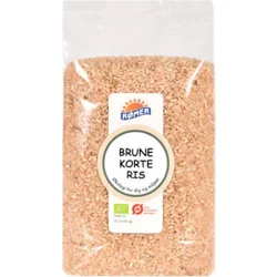 Brune korte ris Øko. - 1 kg.