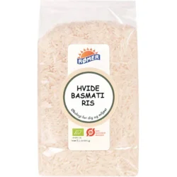 Hvide basmatiris Øko. - 500 gram