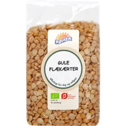 Gule flækærter Øko. - 500 gram
