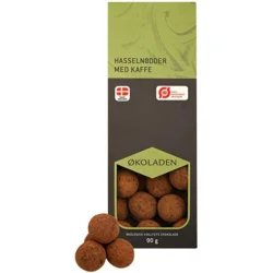 Hasselnødder m. kaffe Øko. - 90 gram