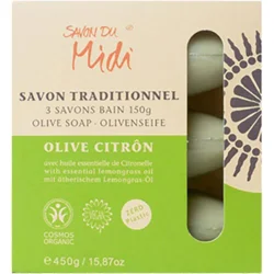 Olivensæbe med citrongræsolie - Savon du midi Øko. - 450 gram
