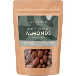 Mandler m. hvid chokolade & lakrids Ø - 100 gram