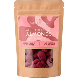 Mandler m. hvid chokolade, aronia & lemon Ø - 100 gram