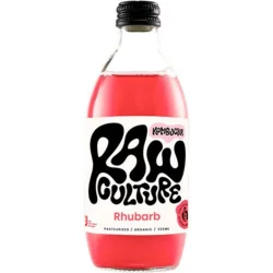 Raw Culture Rhubarb Kombucha Økologisk | 330 ml