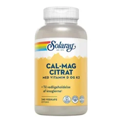 Cal-Mag Citrat med vitamin D og K2 - 240 kapsler