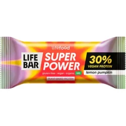 Super Power proteinbar - lemon pumpkin Øko- 40 gram