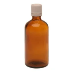 Flaske m. låg og dråbetæller (100 ml) - 1 stk