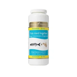Fisk m. ingefær Fitness Pharma - 180 kapsler 