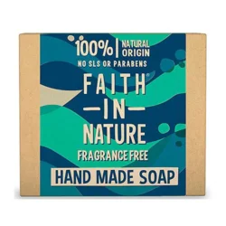 Fast sæbe uparfumeret Faith in nature - 100 gram