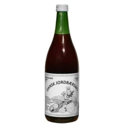 Jordbærsaft sød Øko. - 73 cl.
