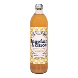 Ingefær & Citron saft Øko. - 500 ml.