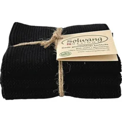Gode gammeldags klarklude 3 x sort - 1 pk.