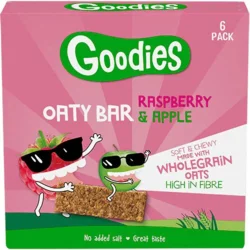 Goodies Oaty bar Raspberry & Apple 6p - 138 gram