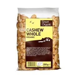 Cashewnødder hele Øko. - 200 gram