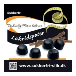 Lakridspoter søde sukkerfri - 80 gram