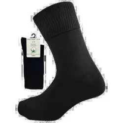 Cotton - Diabetic & Comfort sock, Sort, Str. 35-38