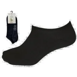 Comfort "Low Cut" Bamboo, Sort, str. 39-42