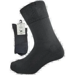 Cotton - Diabetic & Comfort sock, Grå, Str. 35-38