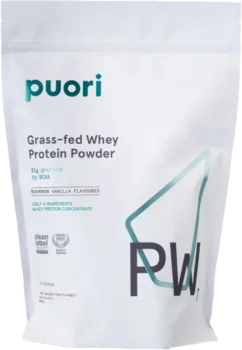 Puori PW1 – Grass-fed Whey proteinpulver med bourbon vanilje - 900 gram